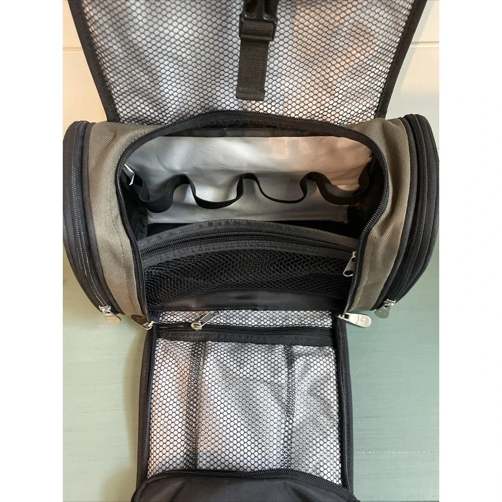 Travelon Toiletry Makeup Cosmetics Bag Kit Hanging Travel Fold Organizer